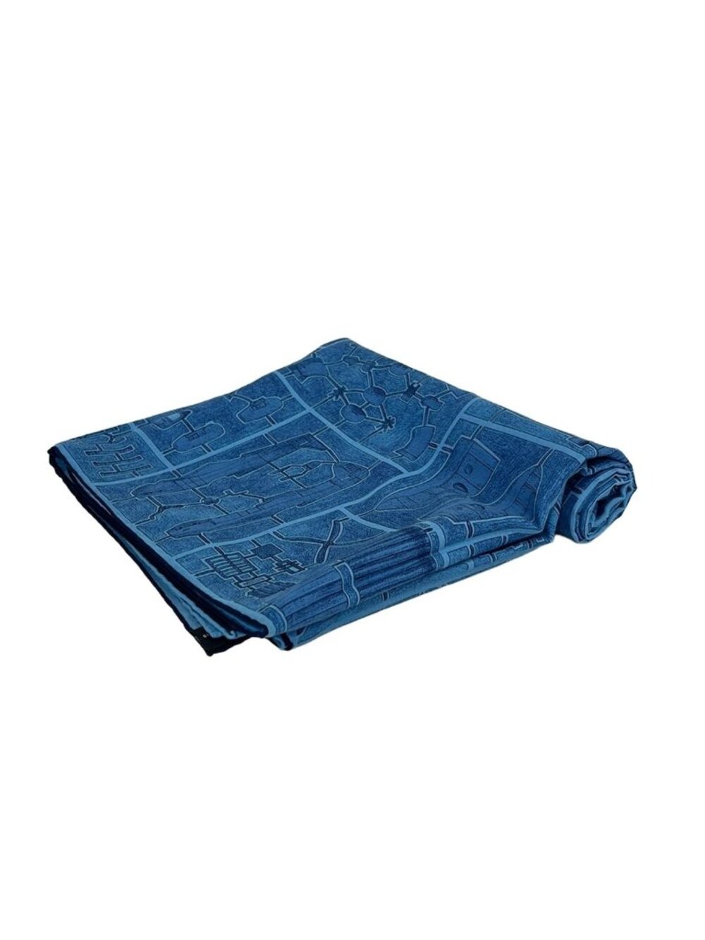 Hermes Shawl Blue Cotton Scarf